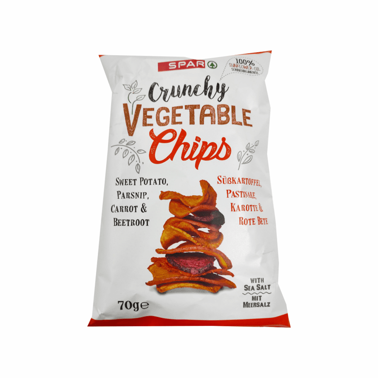 Spar Vegetable Chips 4 Flavors 70g