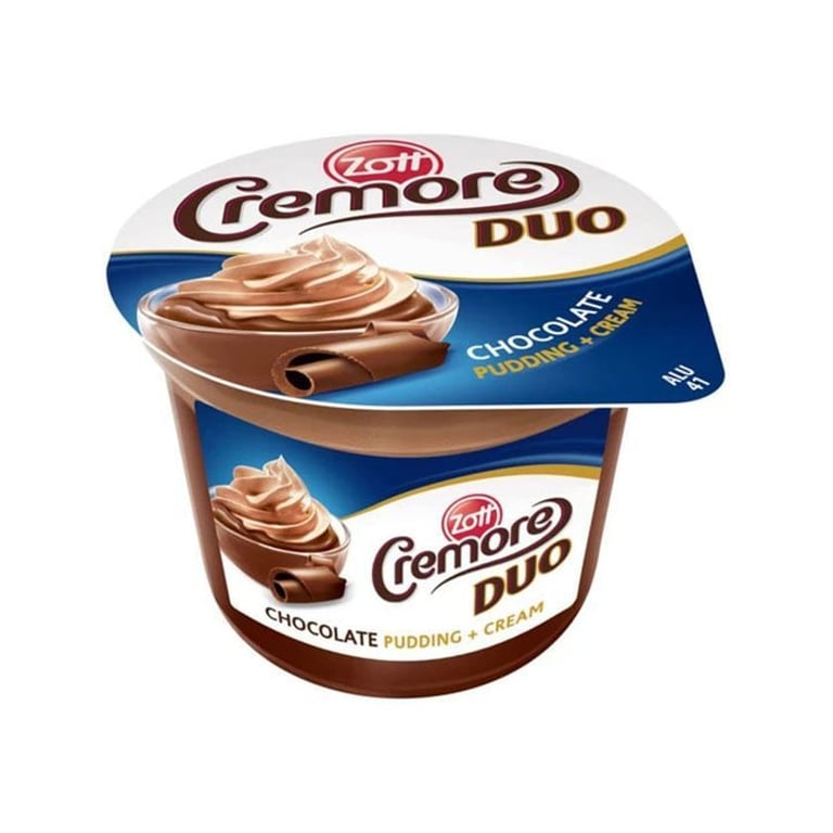 Zott Cremore Duo Choco Pudding + Cream 190g