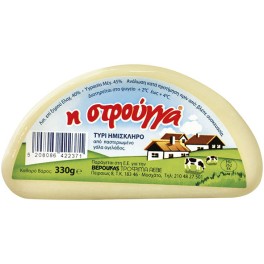 Στρουγγα Semi-hard Cheese Half Wheel 330g