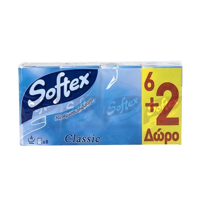 Softex Pocket Tissues 6pcs Classic 4-layer