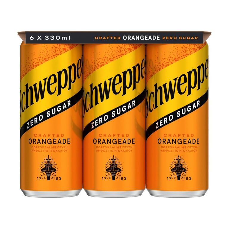 Schweppes Orangeade Orange Blossom 330ml x6