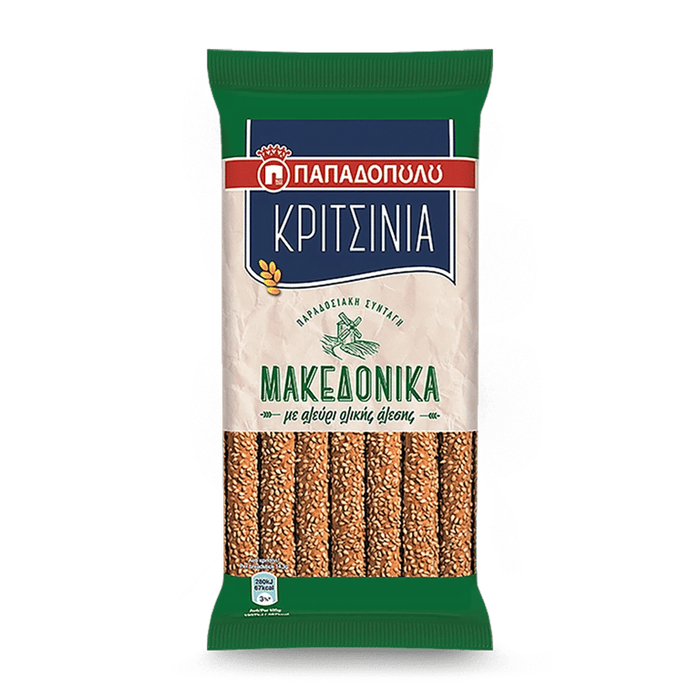 Παπαδοπούλου Macedonian Wholemeal Breadsticks 200gr