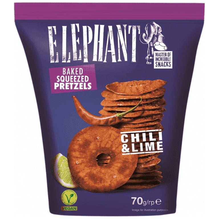 Elephant Mini Pretzel Lime Chili 70g