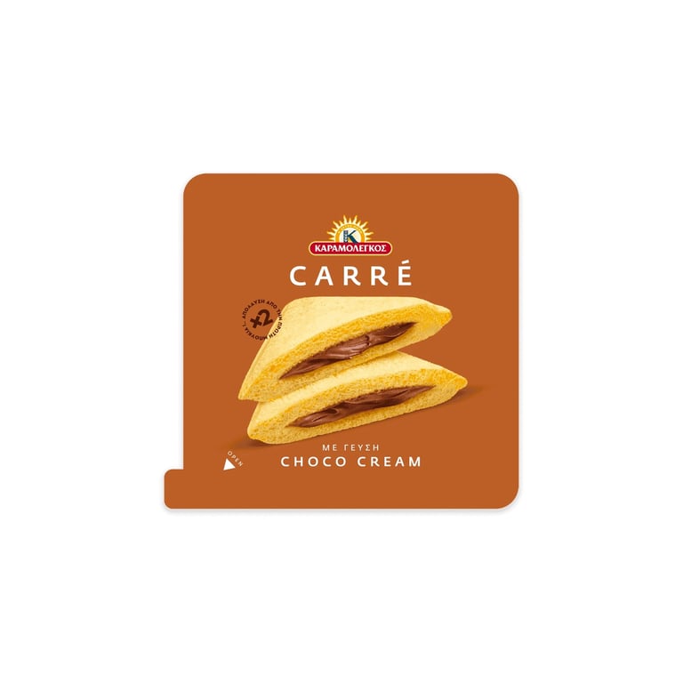 Καραμολεγκος Square Chocolate Biscuits 100g