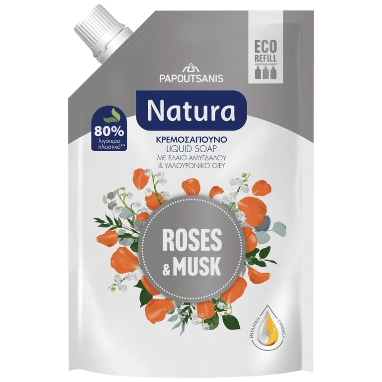 Natura Roses & Musk Liquid Soap Refill 500ml