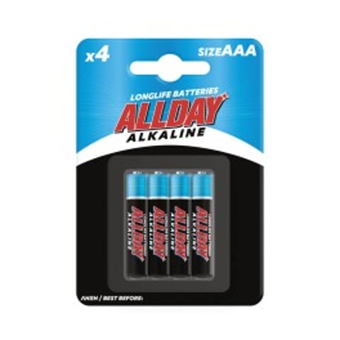 Allday Alkaline Batteries AAA 4pcs