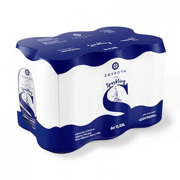 Σουρωτη Sparkling Natural Water 330ml x6