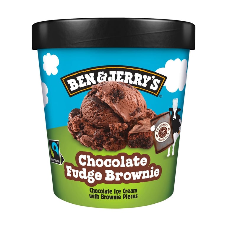 Ben & Jerry's Choco Fudge Brownie Ice Cream 465ml Family Pack