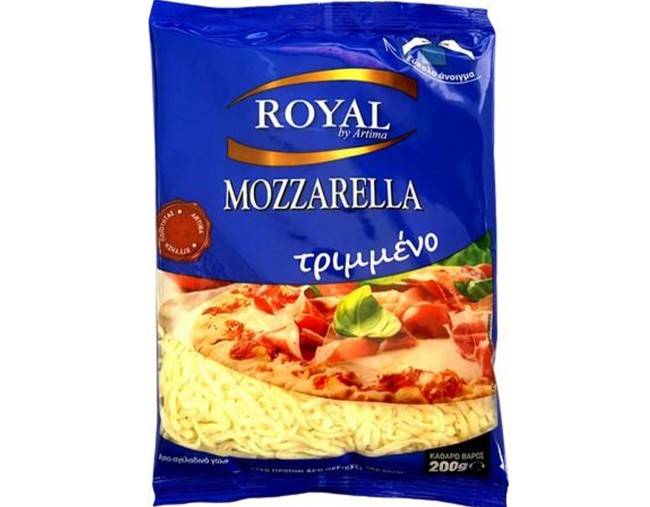 Royal Mozzarella Τριμμενη 200ΓΡ