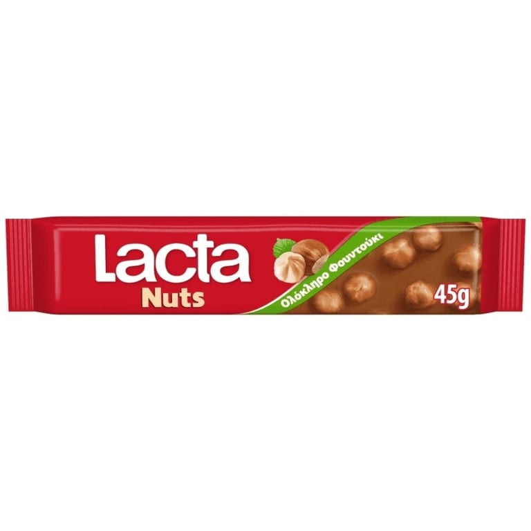 Lacta Whole Hazelnut Bar 45g