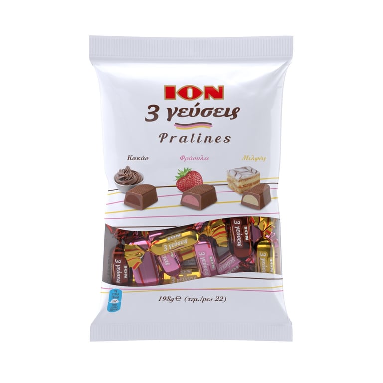 ΙΟΝ Filled Chocolates in 3 Flavors 198g