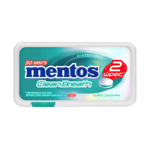 Mentos Clean Breath Wintergreen Sugar-free