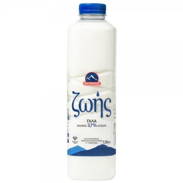 Όλυμπος Olympos Life Milk Full Fat Pasteurized 3.7% 1L