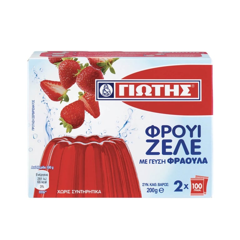 Γιώτης Fruit Jelly Strawberry 100g x2
