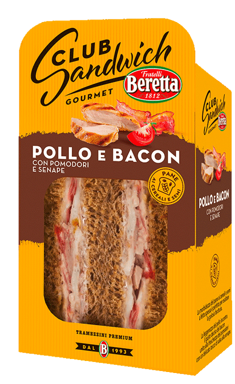 Beretta Club Sandwich Chicken & Bacon 160g