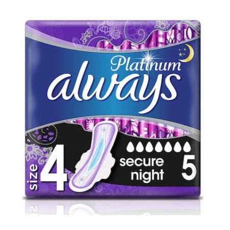 Always Ultra Platinum Secure Night 5 Pcs