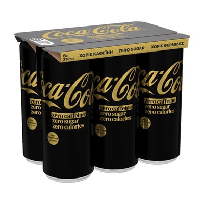 Coca Cola Zero Caffeine Free 330ml x6