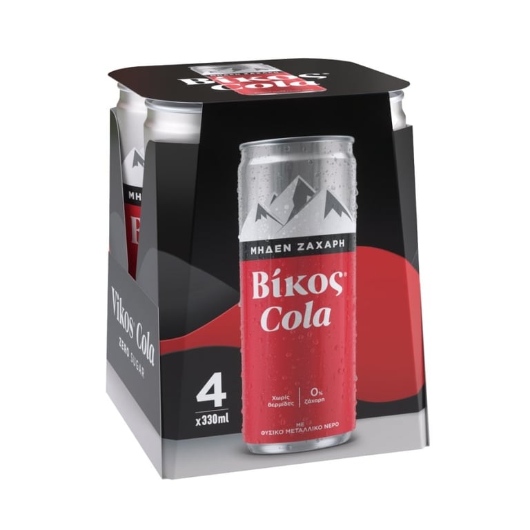 Βικος Cola Zero 330ml x4