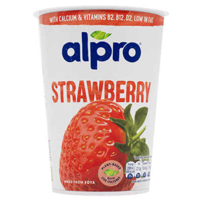 Alpro Soy Plant-based Dessert Strawberry 500g