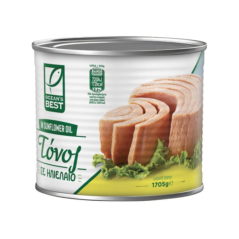 Ocean's Best Tuna in Sunflower Oil Vacuum 950g
