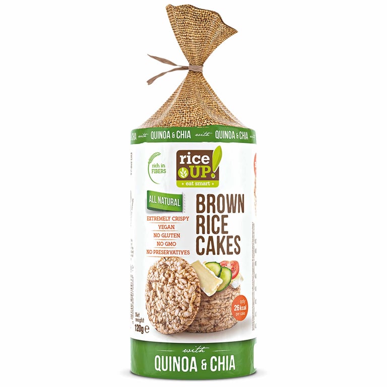 Rice UP! Gluten-free Rice Cakes with Quinoa Chia 120g