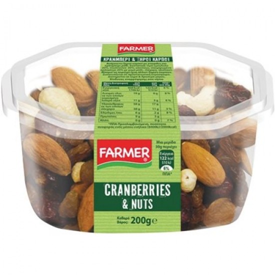 Farmer Cranberries Dried Fruits and Raisins 200g