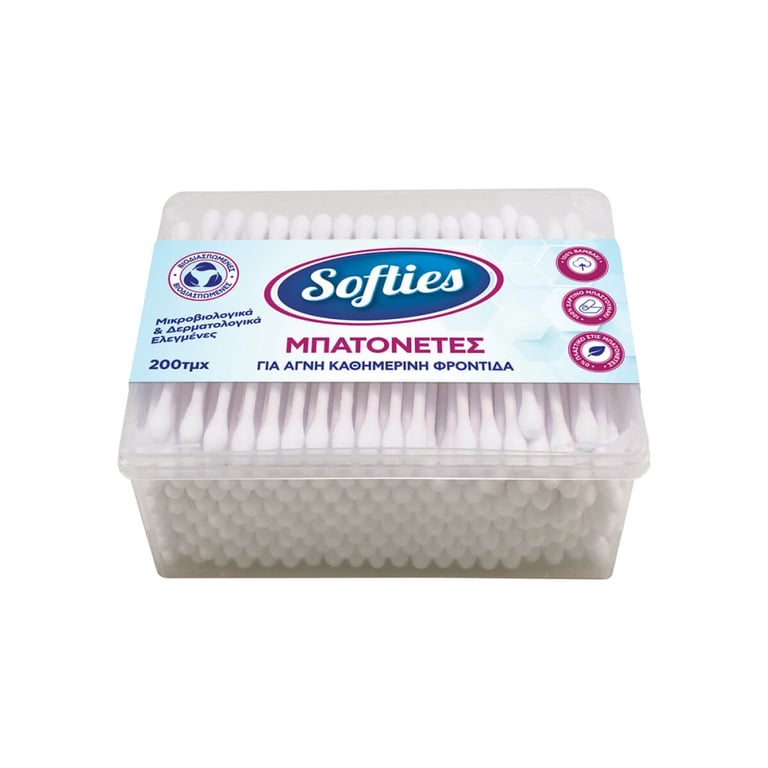 Softies Cotton Swabs 200 Pieces