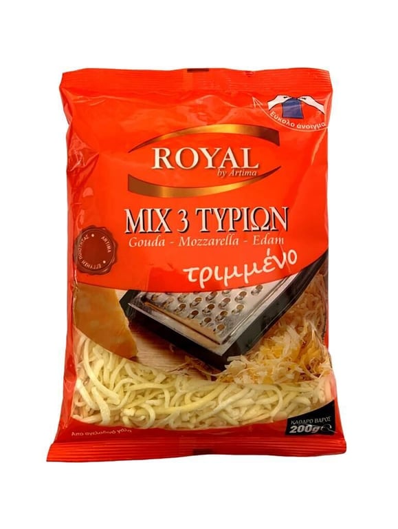 Royal MIX 3 Τυριων Τριμμενο 200ΓΡ
