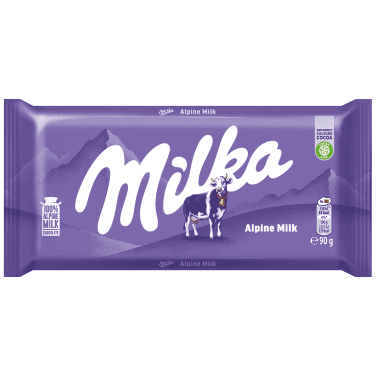 Milka Alpine Milk Chocolate 90g