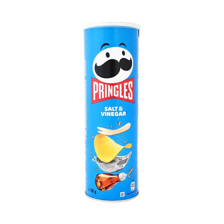 Pringles Salt & Vinegar Chips 165gr