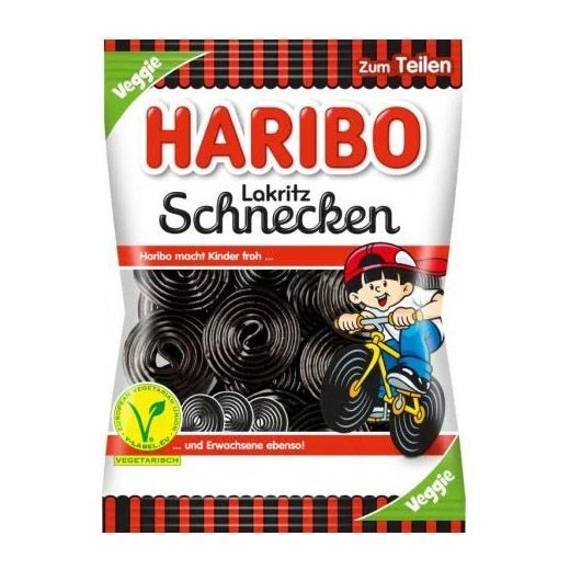 Haribo Schnecken Liquorice Wheels 175g