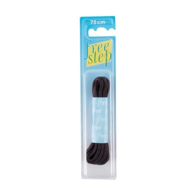Free Step Round Shoelaces Black 75cm