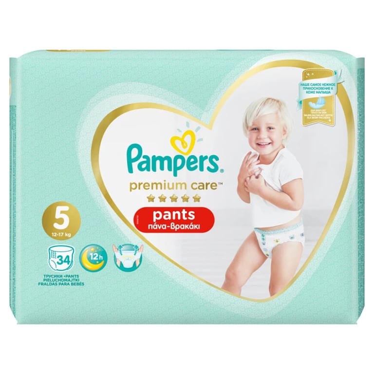 Pampers Premium Pants Jumbo No5 34pcs 12-17kg