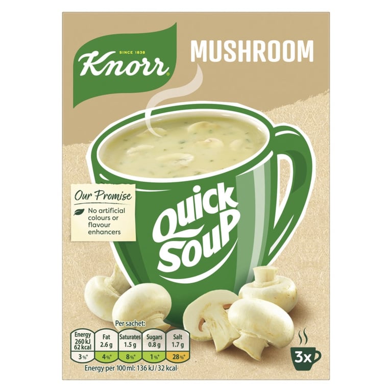 Knorr Quick Soup Mushroom Soup 54g