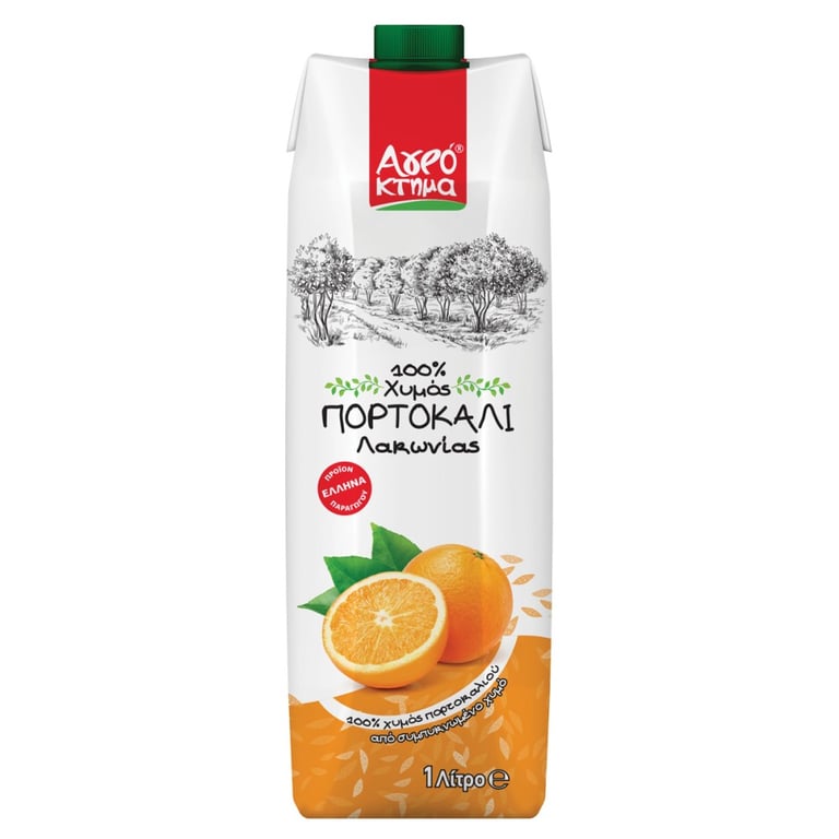 Αγρόκτημα Natural Orange Juice 100% 250ml