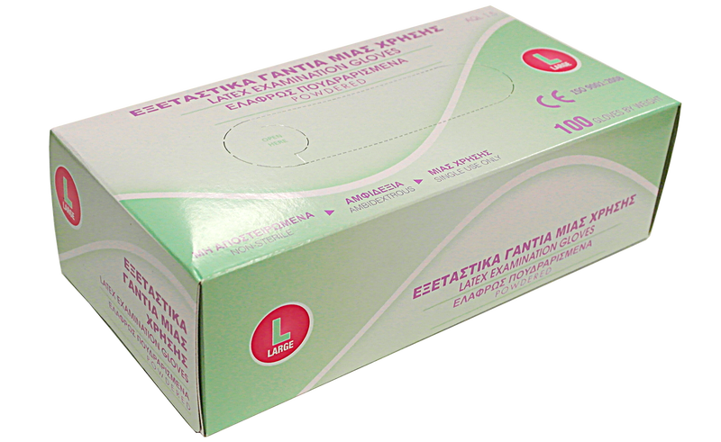 Ιόνιον Latex Gloves Medium 100 Pieces