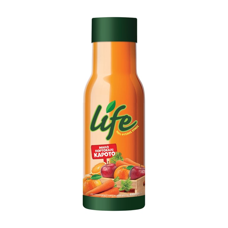 Δέλτα Life Apple Orange Carrot Juice 400ml