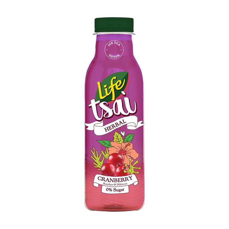 Δέλτα Life Tsai Ice Rooibos Tea Cranberry Hibiscus 500ml