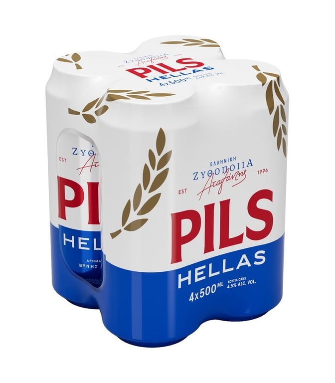Pils Hellas Beer 500ml x4