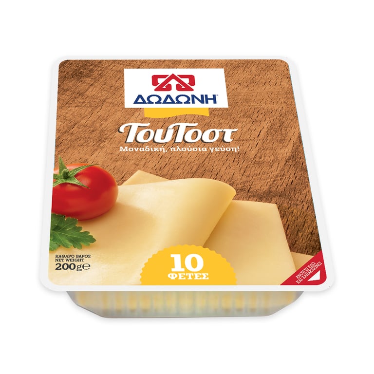 Δωδωνη Semi-hard Toast Cheese Slices 200g