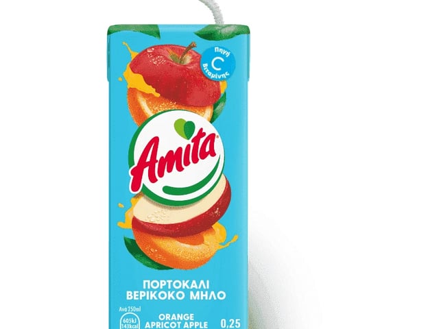 Amita Fruit Drink Orange Apple Apricot 250ml