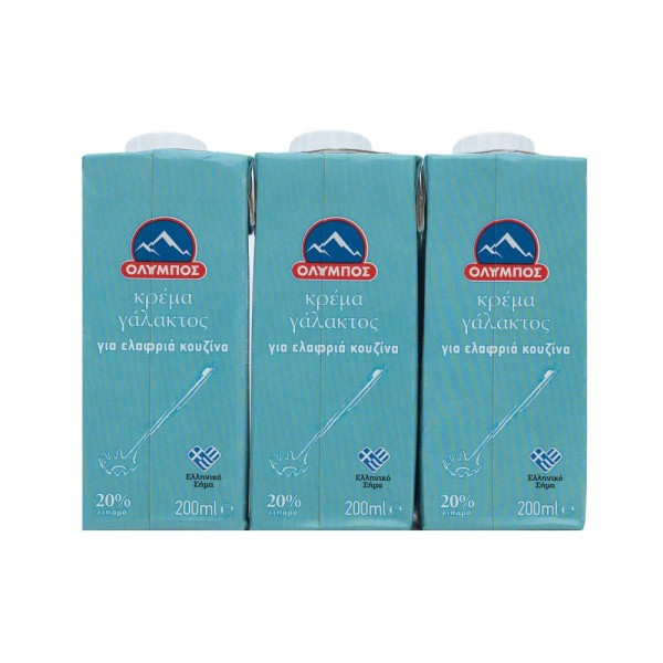 Ολυμπος Milk Cream 20% 200ml x3