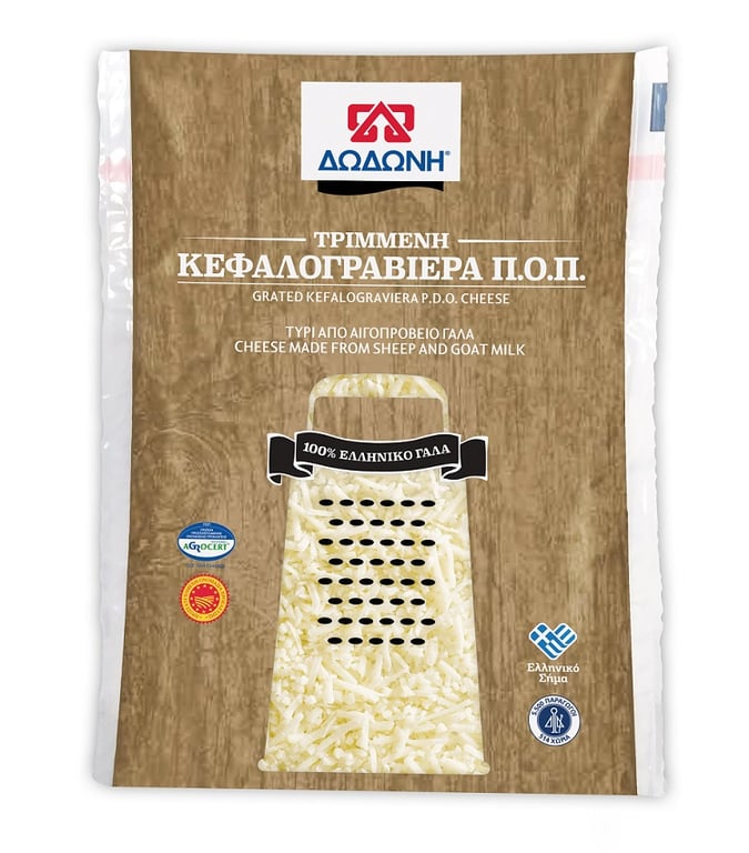 Δωδωνη Sheep Kefalograviera Cheese Grated 150g