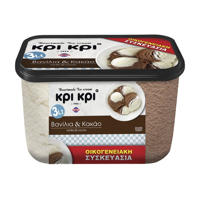 ΚΡΙ ΚΡΙ 3L Heartmade Βανιλια-κακαο / ΟΙΚΟΓ.
