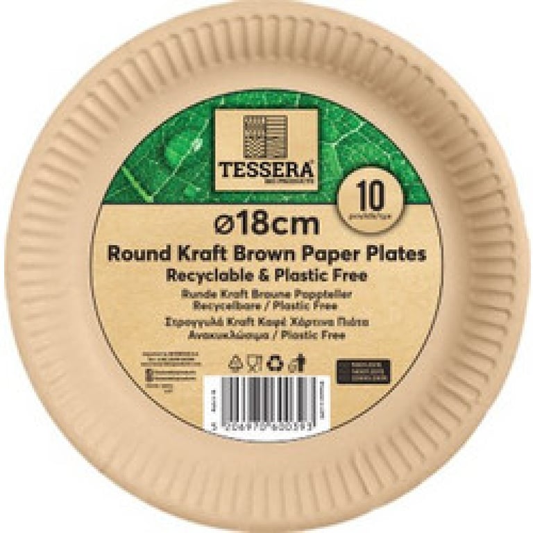 Tessera Paper Plate 18cm 10 Pieces