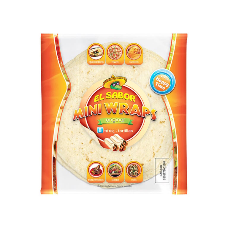 El Sabor Mini Tortilla 13cm 8 Pieces 144g