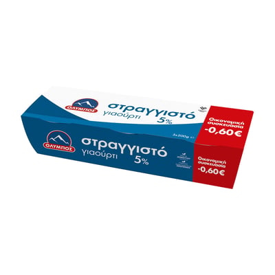 Ολυμπος Strained Yogurt 5% 200g x3