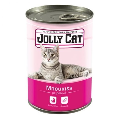Jolly Cat Cat Food Chunks Beef 405g
