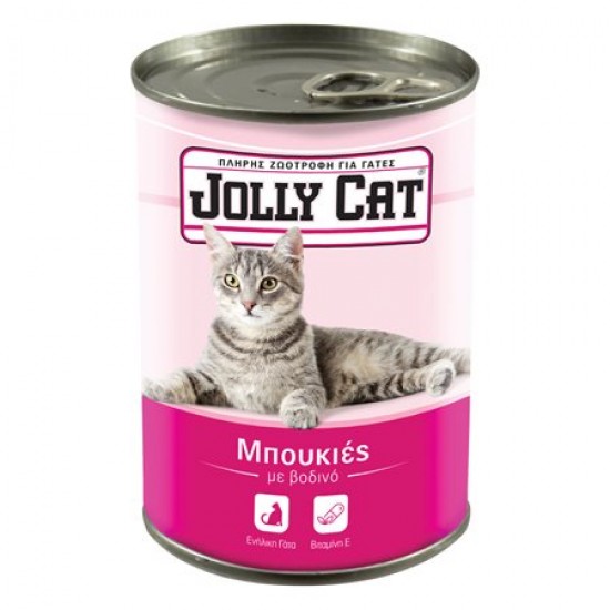 Jolly Cat Cat Food Chunks Beef 405g