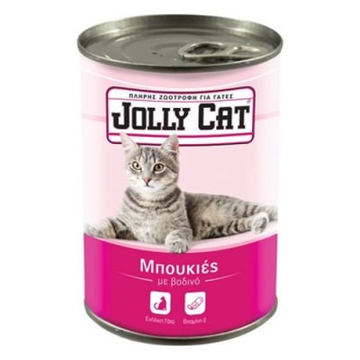 Jolly Cat Cat Food Chunks Beef 405g